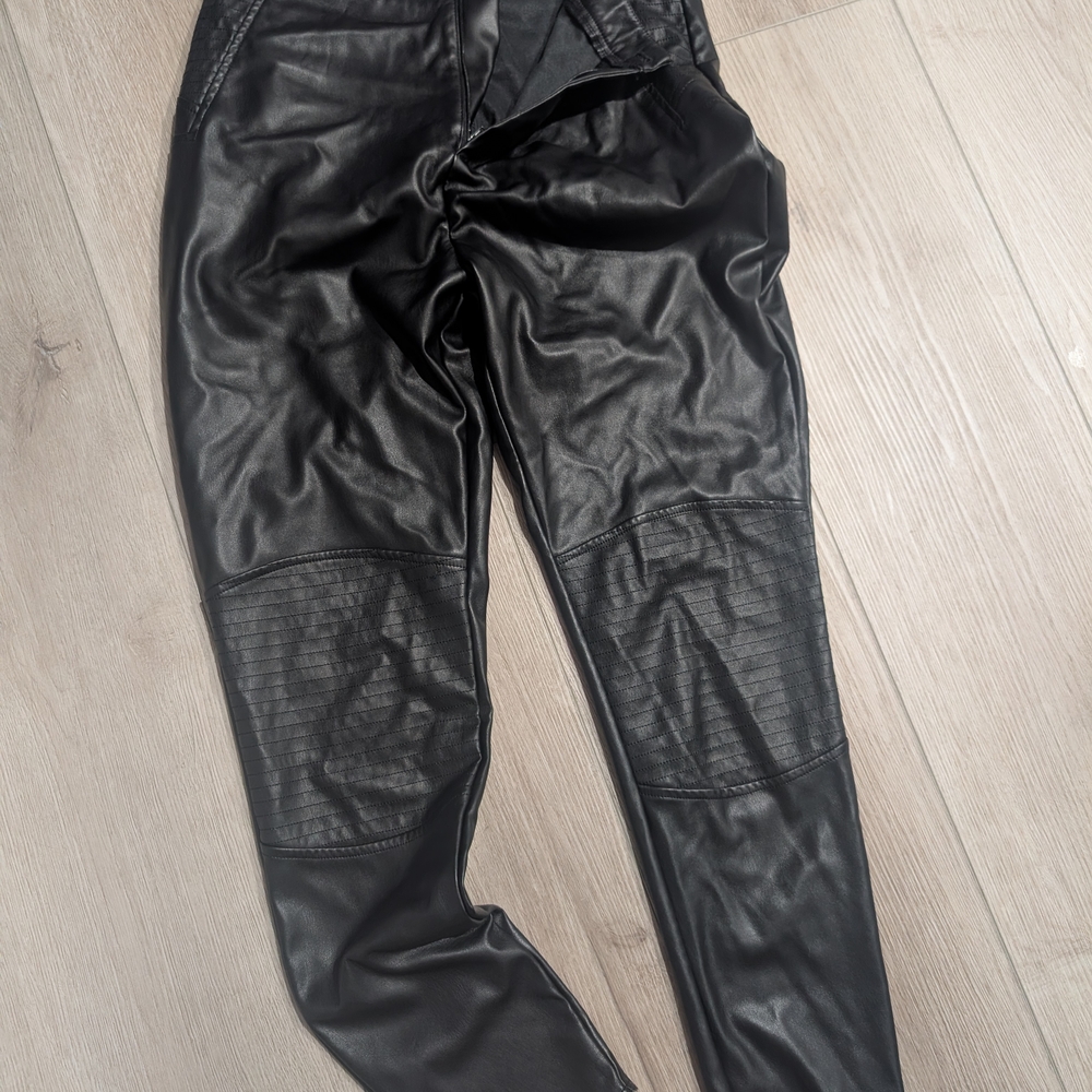 Missguided Black Faux Leather Leggings